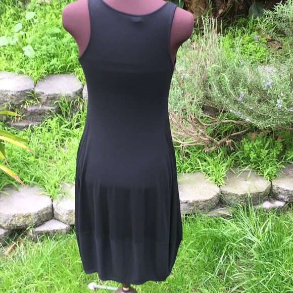 Eileen Fisher Black Sleeveless Dress - Picture 2 of 8